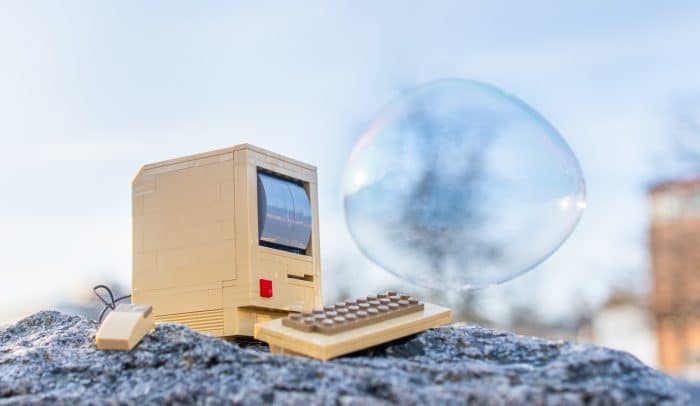 dator med bubbla