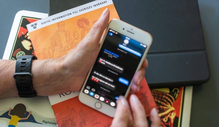 Får viktig information via sms