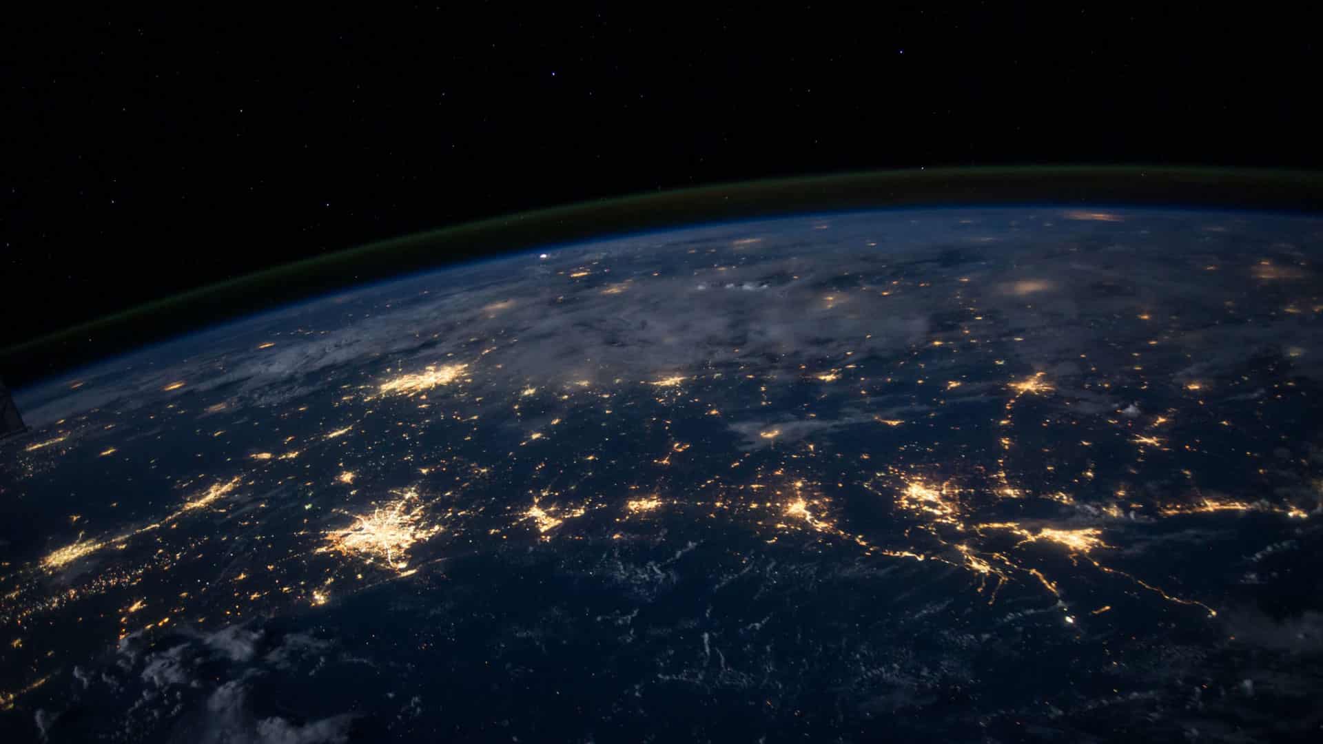 Earth seen from space, 3D rendered