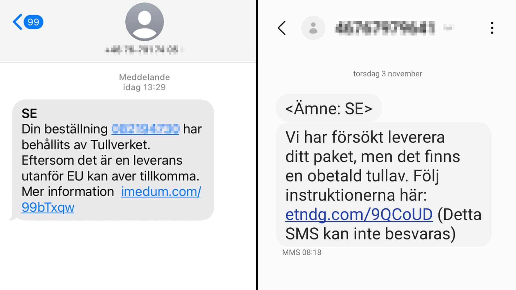 Varning För Bluff-sms Om Tullavgifter – Så Undviker Du Att Bli Lurad ...