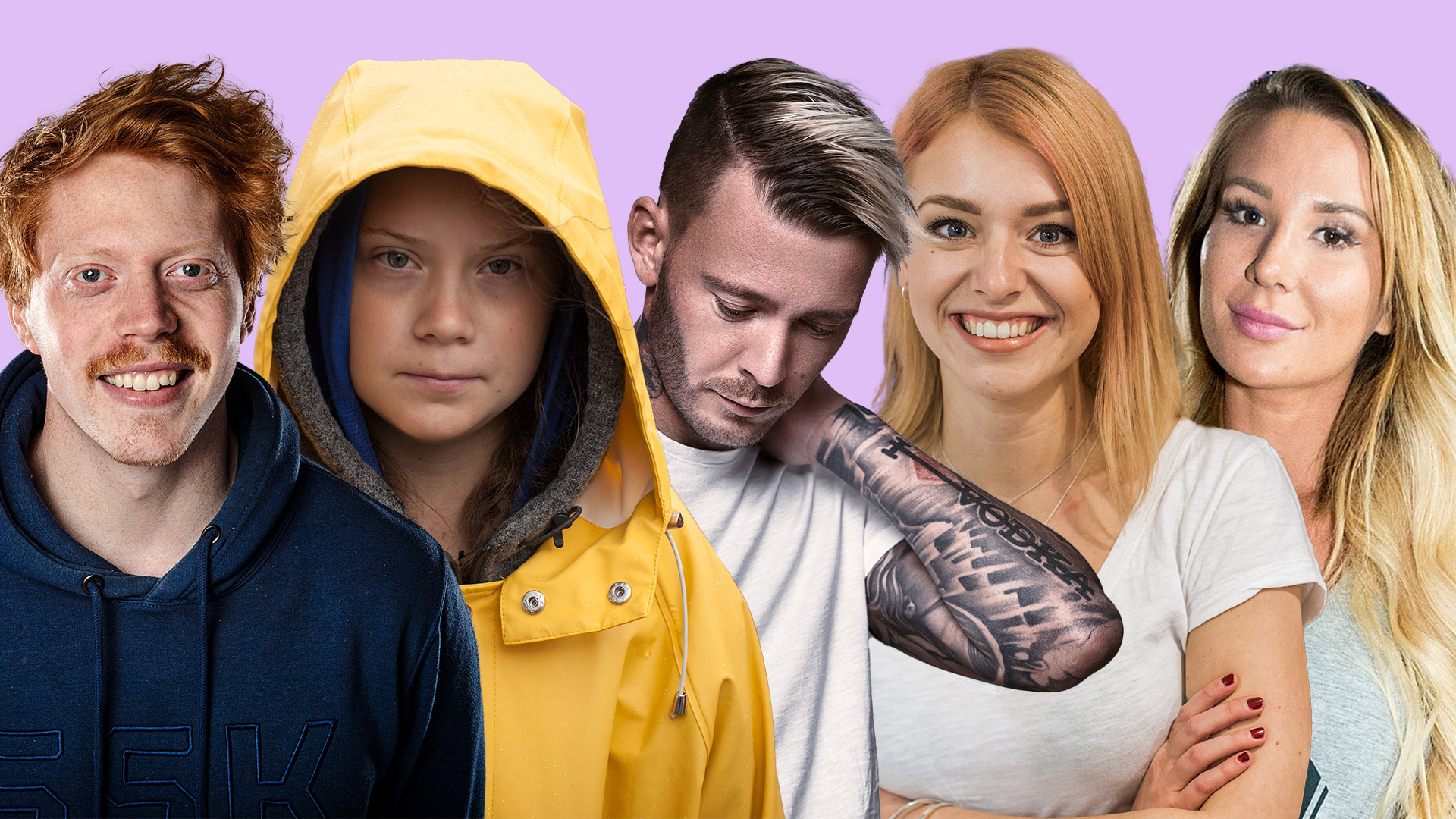 Mauri Hermundsson, Greta Thunberg, Joakim Lundell, Clara Henry, Kissie