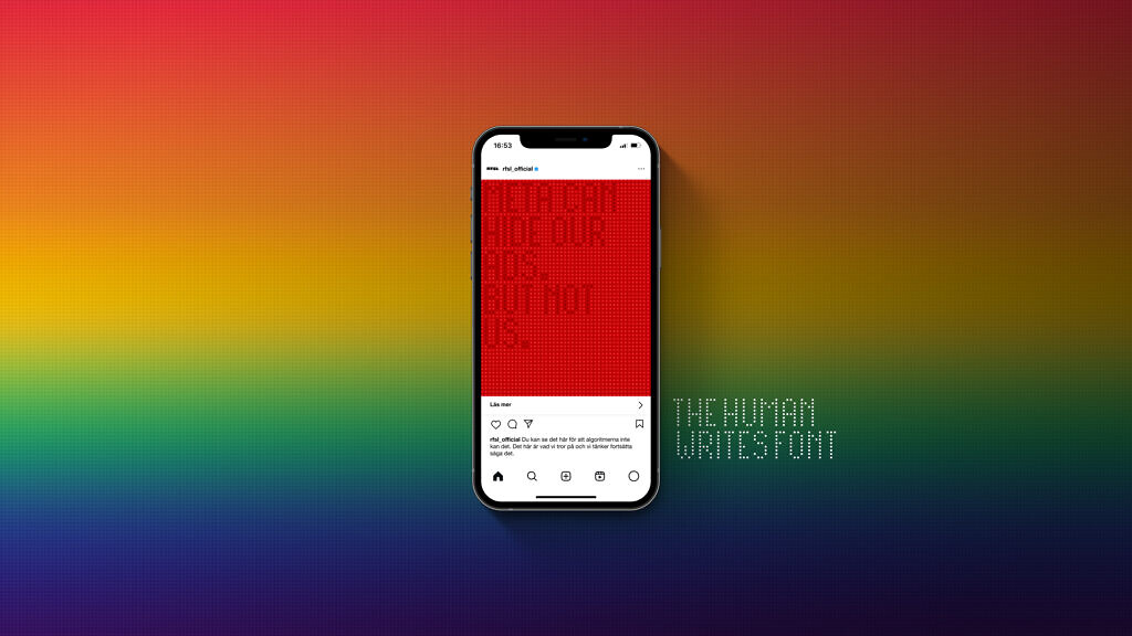 Illustration av The Human Writes Font från RFSL.