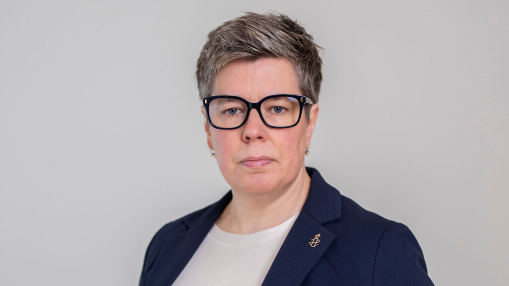 Porträtt av Anna Johansson på Amnesty.